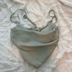 Sophia crop top, cowl neck crop top size medium Mable